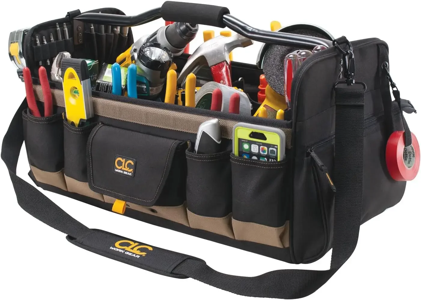 WORK GEAR 1579 20 polegadas, parte superior aberta, caixa de ferramentas com lados macios, 27 bolsos