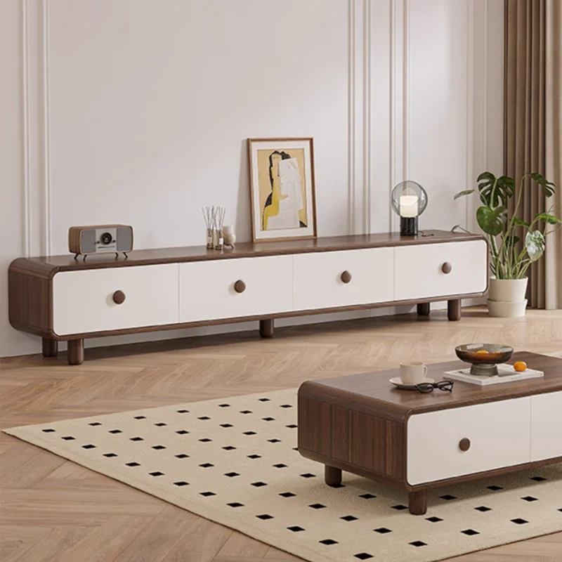 Vintage Minimalist Tv Stand Aesthetic Nordic Elegant Premium Tv Stand Durable Exquisite Meuble De Télévision Furniture Home