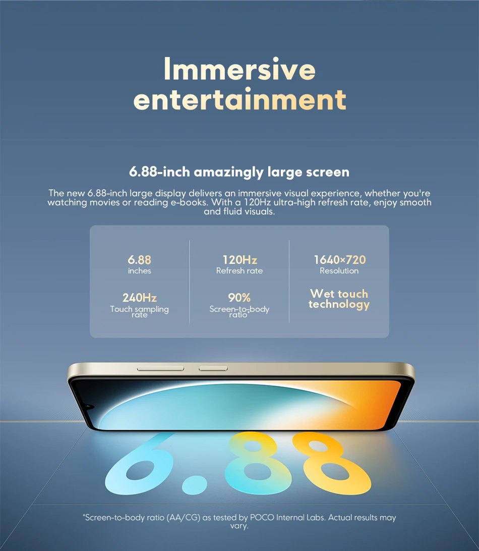 Global Version POCO C71 UNISOC T7250 processor 32MP AI dual camera Immersive 6.88” display 15W fast charging AI face unlock