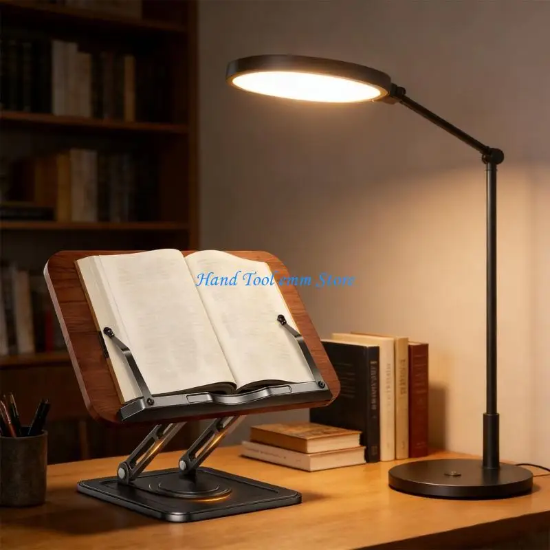 

H37F Эргономичная подставка для книг с поворотом на 360 градусов и наклоном снижает давление на шею на 30 процентов при в сидя и