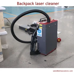 300W Backpack Pulse Laser Cleaning Machine Portable Laser Cleaner For Wood Paint Metal Rust Wall Graffiti Removal