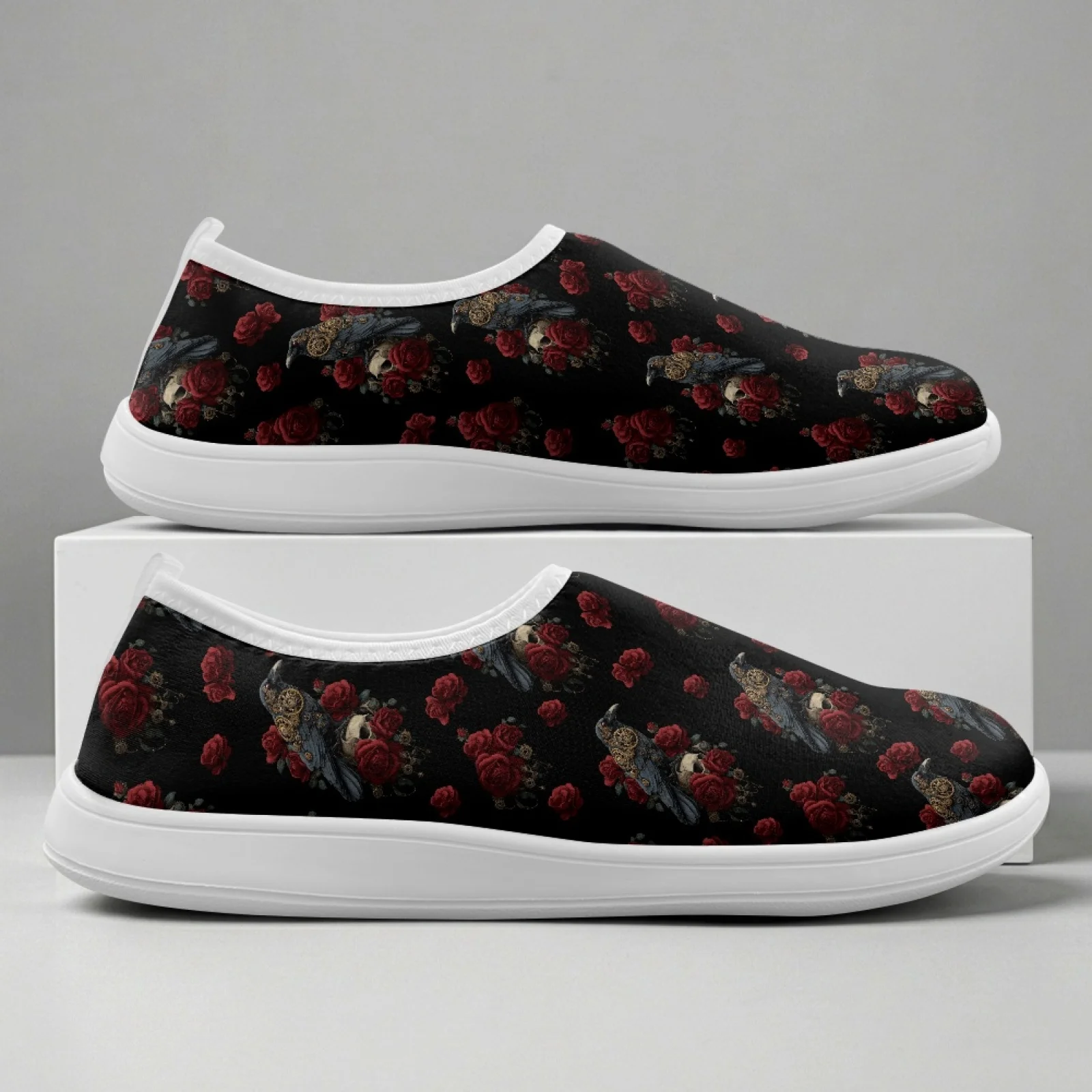 XIXIRIMIDO Women's Slip-on Wide-toed Shoe Nurse Shoes Men's Sneakers Casual Shoes Zapatillas de Mujer Tenis Feminino Halloween