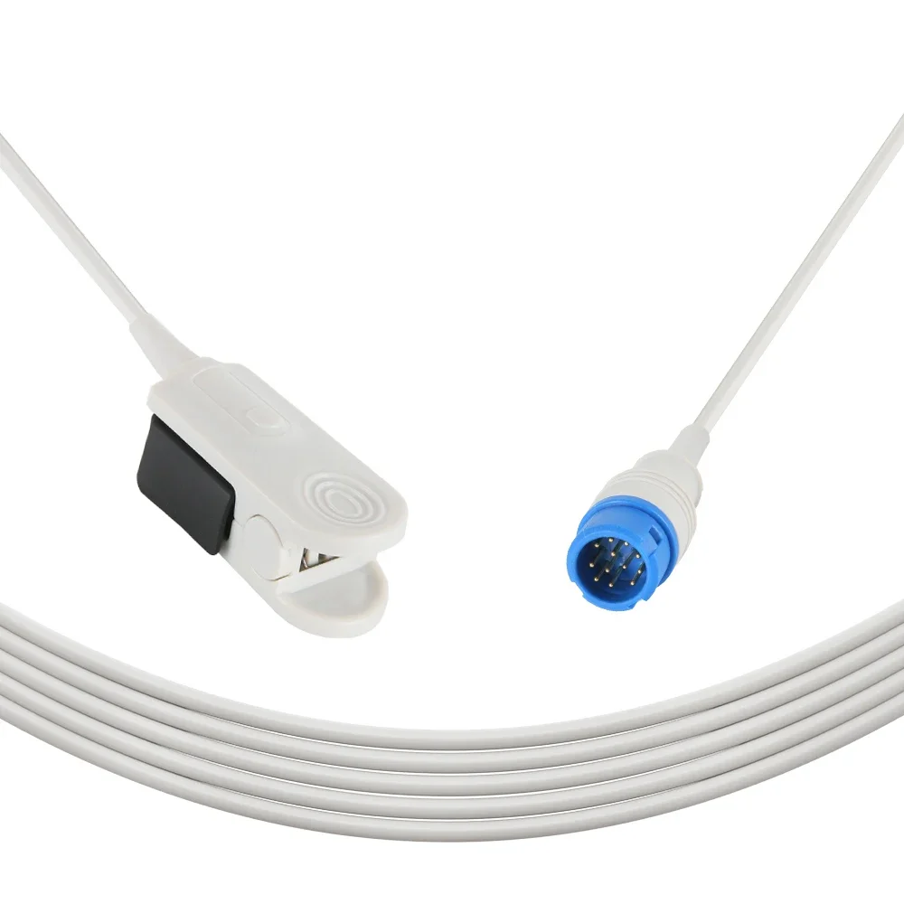 フィリップス-m1772a-m1020a-spo2プローブ、再利用可能なダイレクトコネクト成人用フィンガークリップspo2センサー