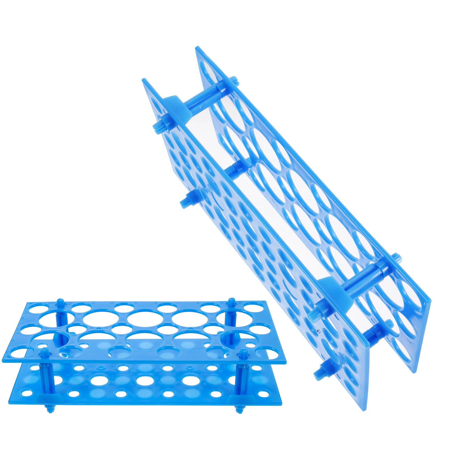 

2 Pcs Tube Rack Test Stand Shelf for Laboratory Tool Holder Plastic Tubes