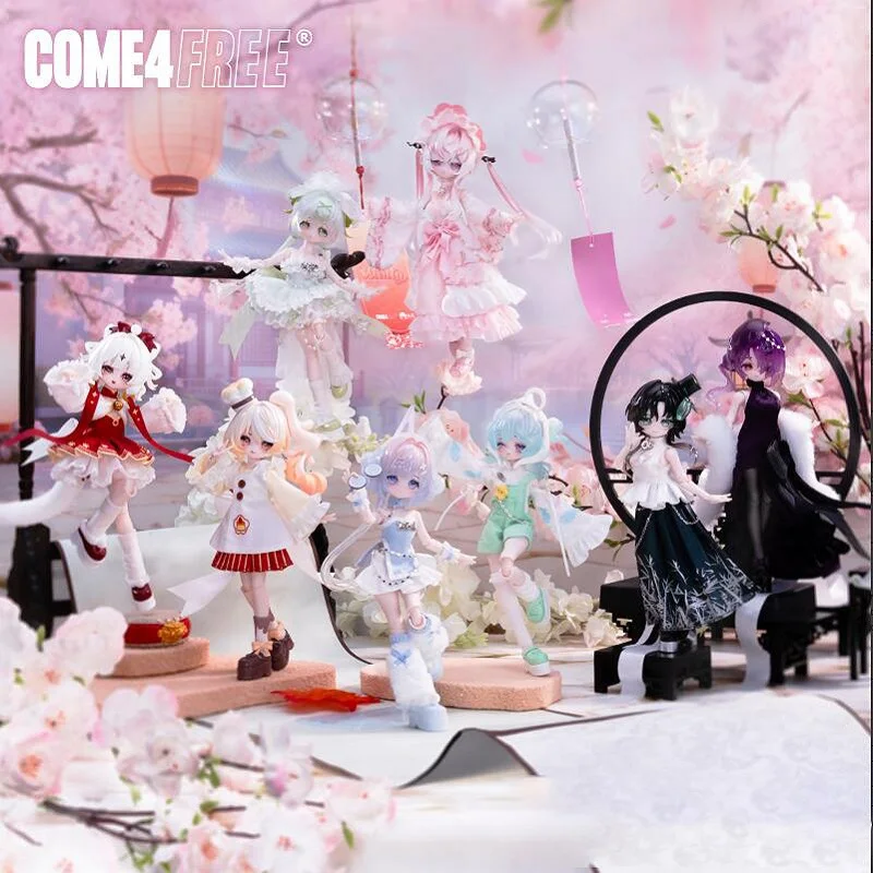 In Stock 1/8 Bjd Come4free Minty V3 Fortune Tiny Sprite Series Blind Box Cute Girl Action Figure Ornament Collection Model Gift