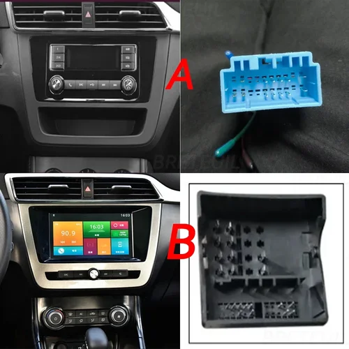 Imagen 2 del producto Sistemas inteligentes de coche con pantalla táctil HD para MG ZS 2014-2021 Carplay Android Auto Radio de coche Bluetooth con GPS Navi estéreo DSP FM