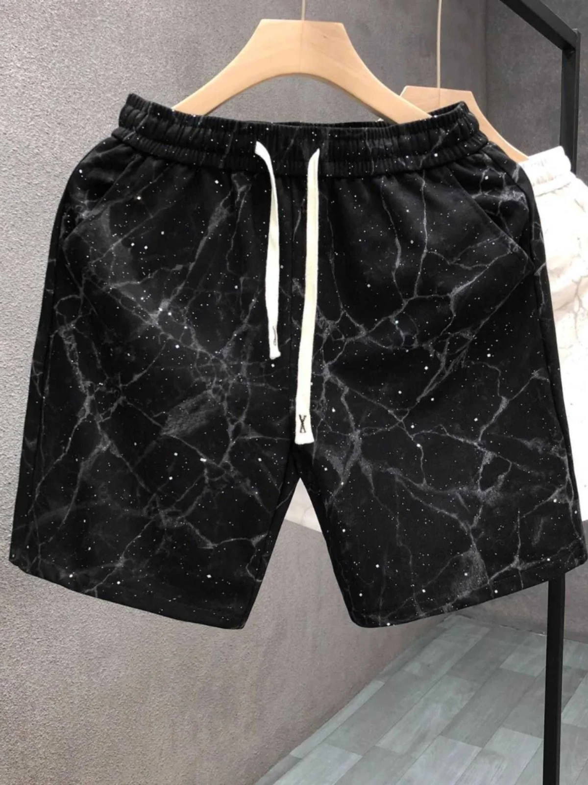 

Роскошные мужские шорты с принтом, повседневные, свободные, пляжные, длиной до колена, прямого кроя, дышащие, летние, модные, верхняя одежда