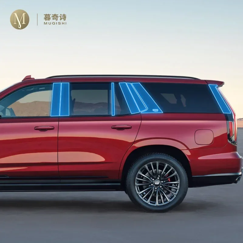 

Для Cadillac ESCALADE 2021-2023 экстерьер автомобиля PPF прозрачная защитная пленка для краски ТПУ против царапин BC пленка для оконной стойки
