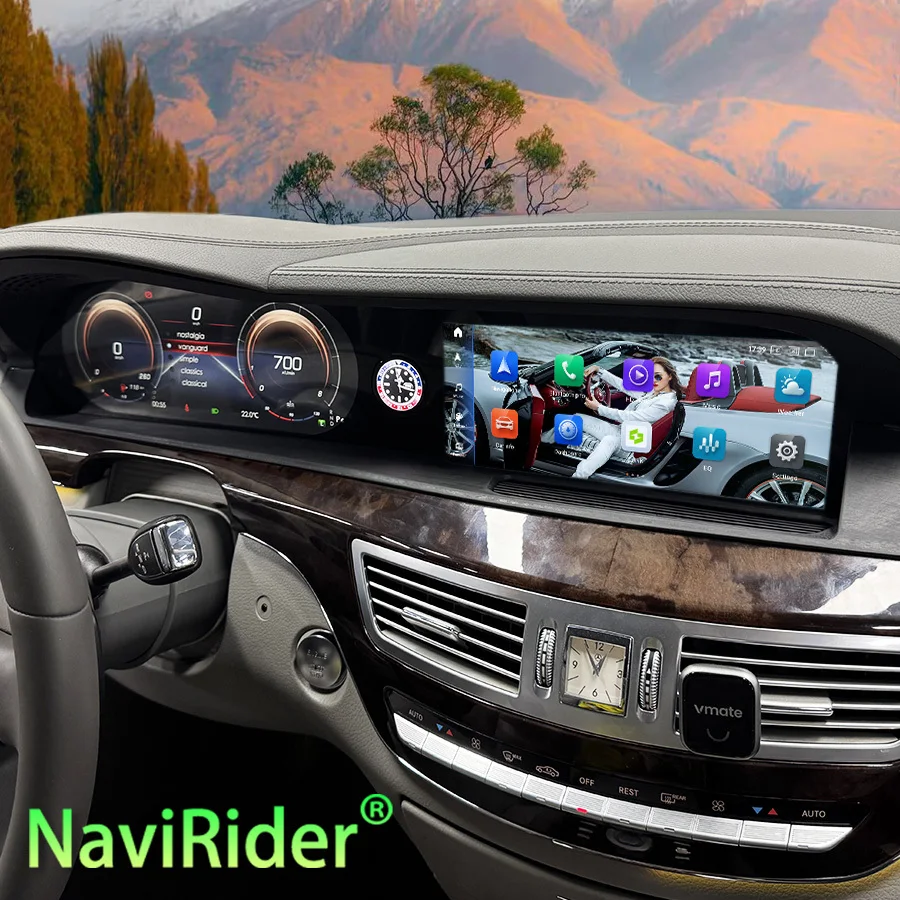 

Для Mercedes-Benz S-класса W221 2006-2013 (левый/правый руль) — автомобильная мультимедийная система с сенсорным экраном, GPS-навигацией и поддержкой CarPlay