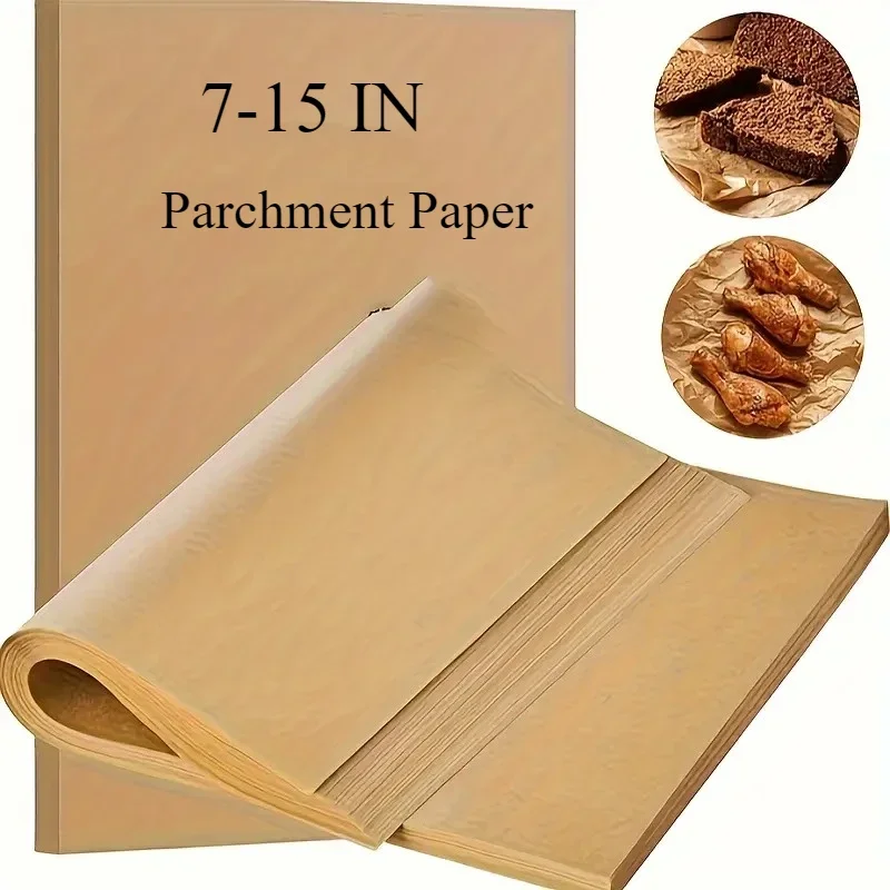 

50 PCS Parchment Paper Sheets Air Fryer Parchment Paper Liners For Baking Pastry Baking Grilling Air Fryer Cakes Cookies TOOL