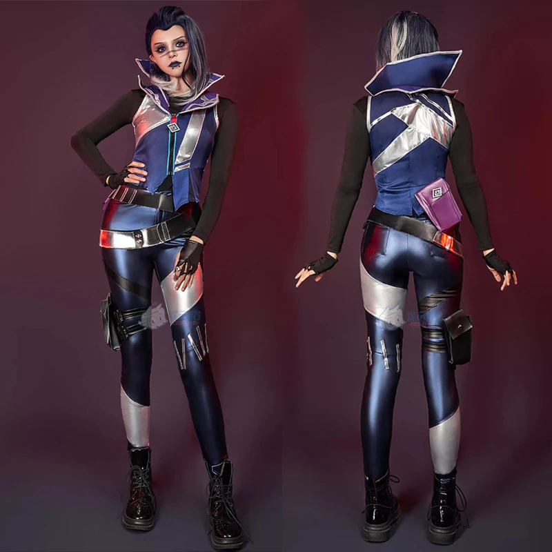 

Игра LOL Valorant Fade Косплей Костюм для взрослых женщин Сексуальный комбинезон Боевая форма Костюм Хэллоуин Карнавальная вечеринка Одежда для выступлений