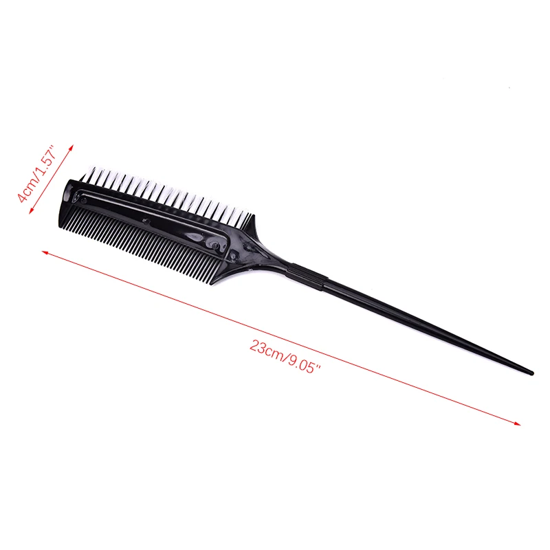 Professionele Kapper Dubbelzijdige Kleurkam Met Nylon Haardroogborstel Verven Kammen Haarkleurige Borstel Haar Styling Tools