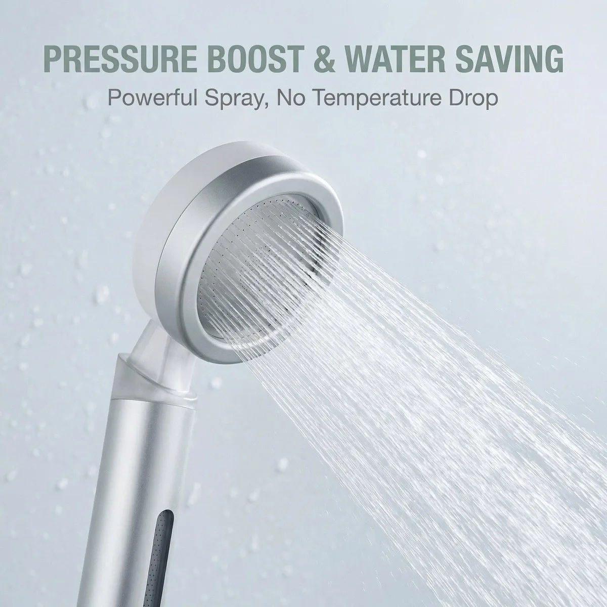 

Handheld Shower Head Featuring Two Cartridges (ACF + Amino Acid Anti-Scale), Softens Water, Reduces Impurities & Scale Build-Up