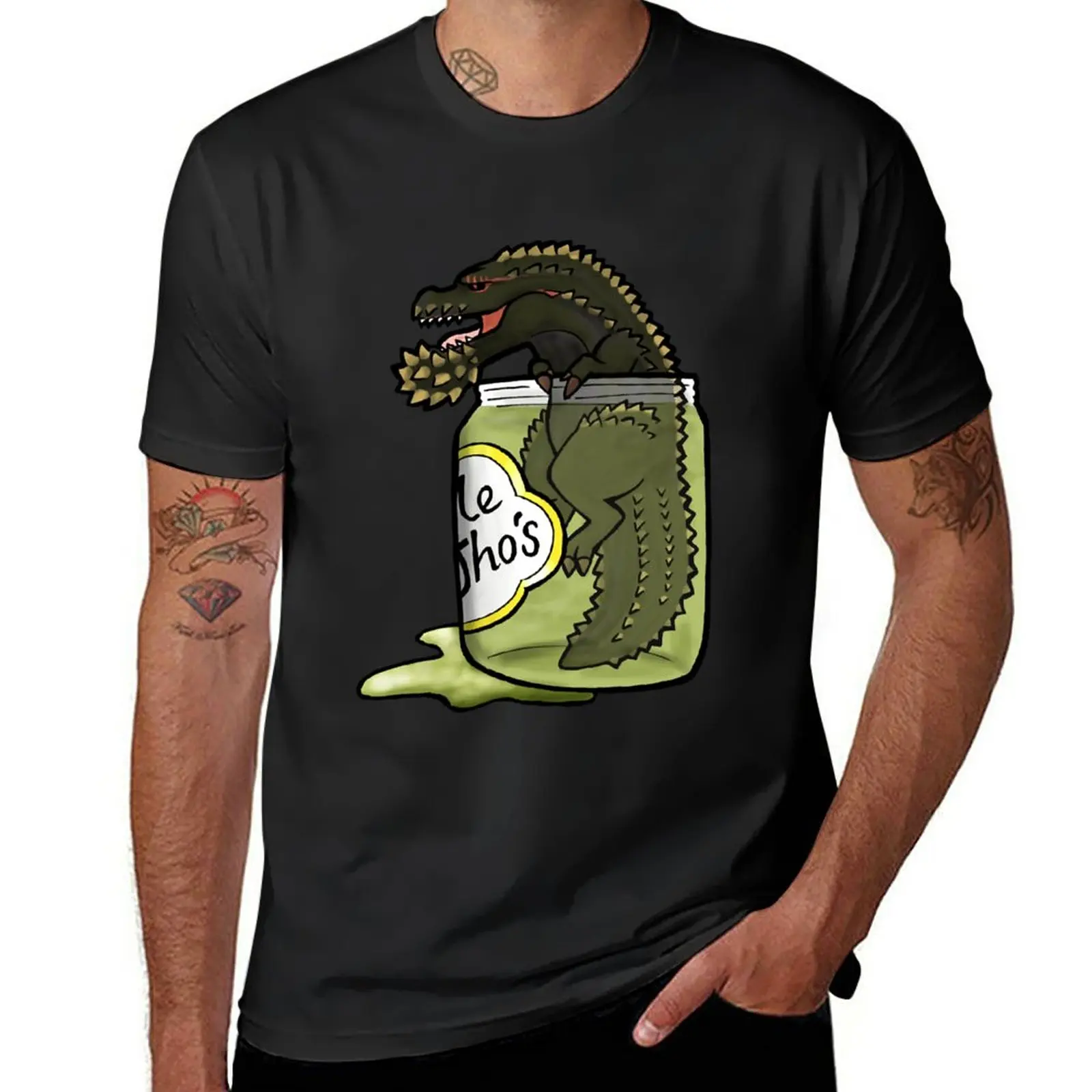 New The Terrifying PickleJho T-Shirt heavyweight t shirts t shirt man Short sleeve tee black t shirts mens shirt graphic