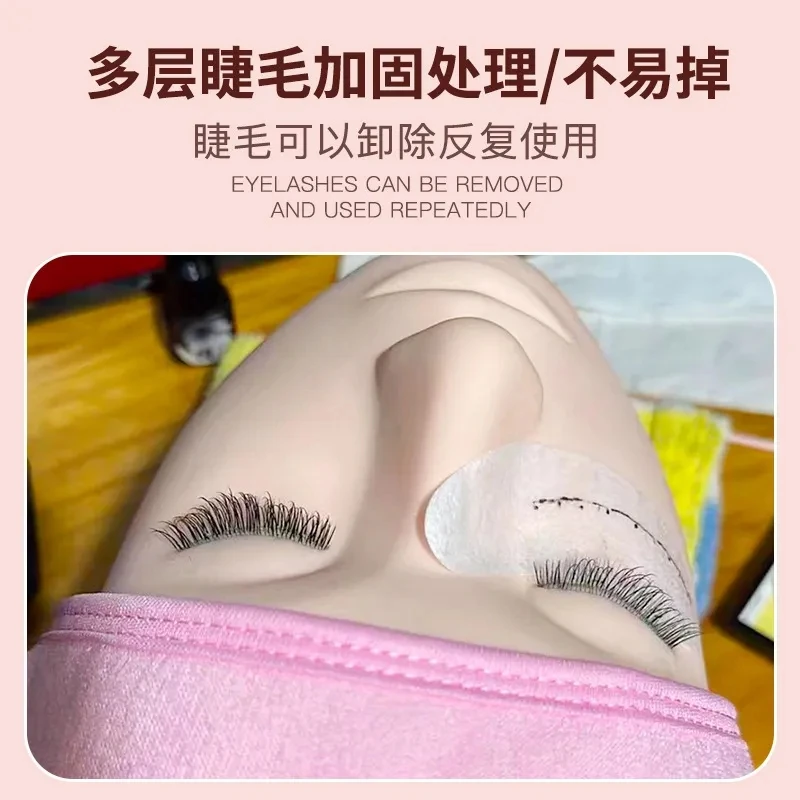 5D Face Makeup Practice Tools Theatrical Makeup 3 Layers Of Eyelash Extensions Practice Tools Eyebrow Lip Tattoo Training Head