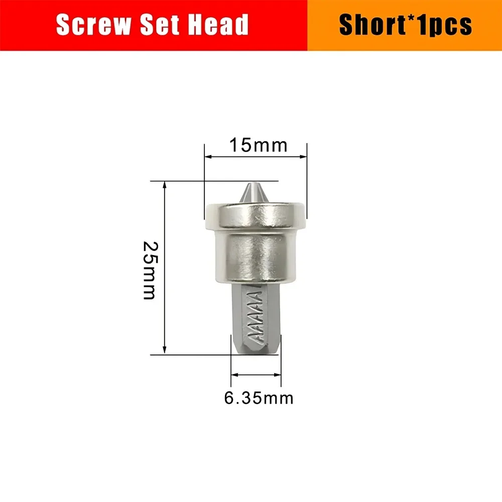 PH2 Trockenbau-Schraubendreher-Bits, kurze Tiefenanschlag, Gipskarton, 6,35 mm, 1–2–5 Stück, Schaftanschlagschrauben, Holzbearbeitung, Gipskarton-Locator