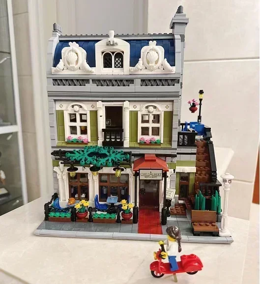 Creatoring Expert Pet Book Shop Town Hall Downtown Diner Model Moc Modular Building Blocks Brick Bank Cafe Corner Toys Parisian