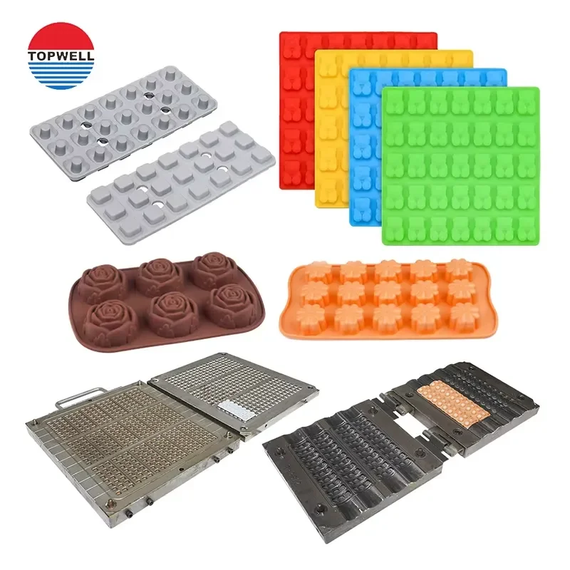 Food Grade Silicone Fudge Mold Cute Candy Making Tray DIY Baking Tool for Home Kitchen Dessert Chocolate Jelly Ice Cube Mould