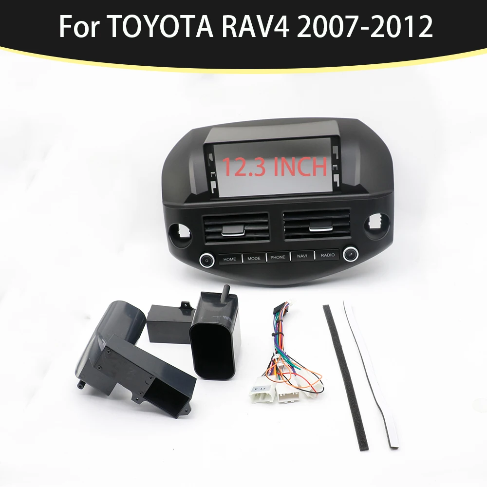 

12.3 Inch Car Multimedia Player Auto Radio Frame Android Radio Dash Fitting Panel Kit Navigation for TOYOTA RAV4 2007-2012