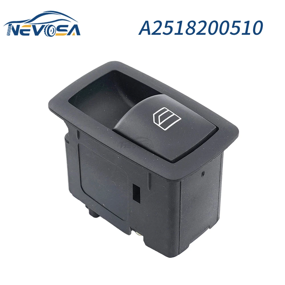 

NEVOSA Автомобильный Электрический стеклоподъемник evosa A2518200510, переключатель с одной кнопкой для Mercedes-Benz A B M GL R Class A1698205210 2518200510