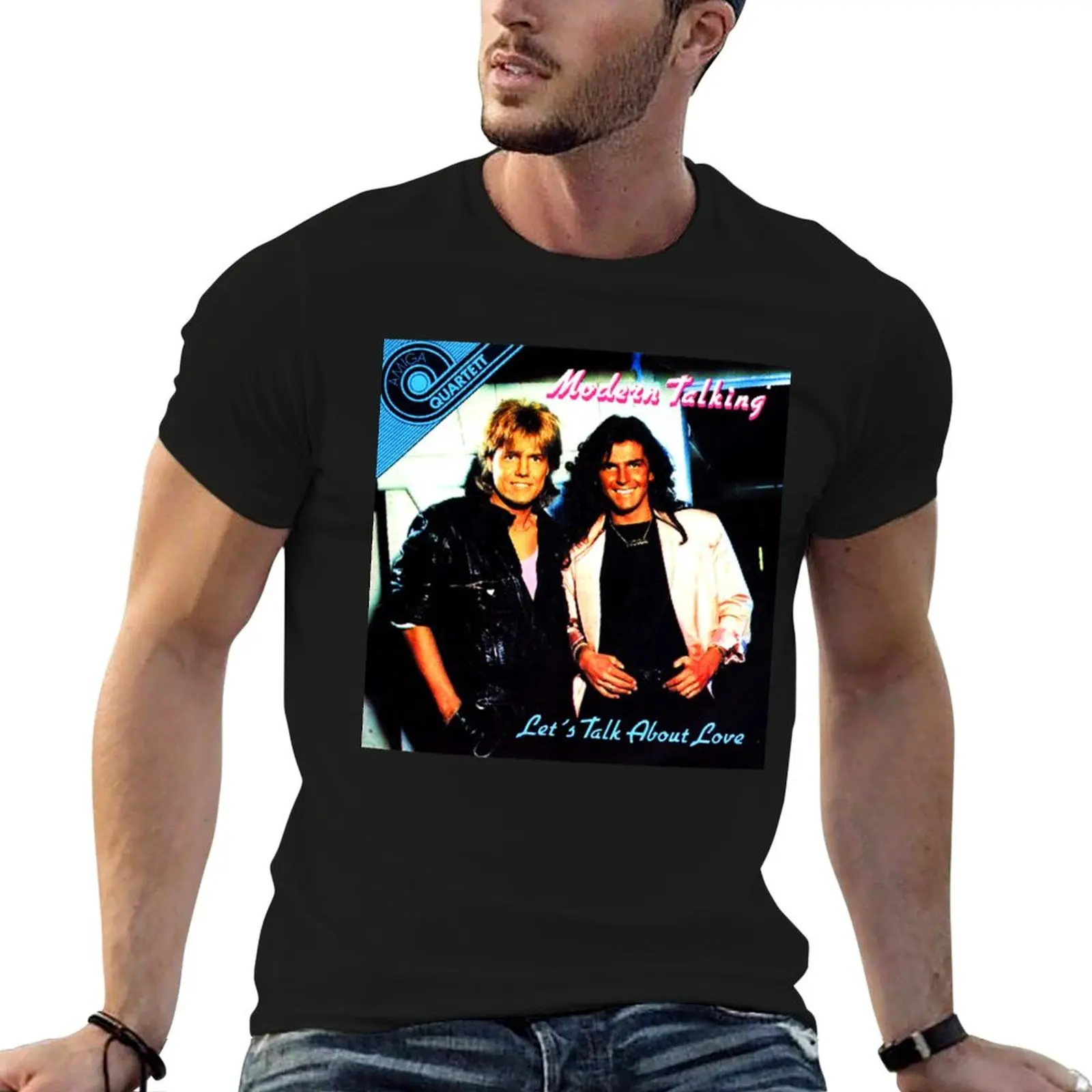 Moderm Talking 80s Essential T-Shirt quick-drying customs design your own Short sleeve tee men