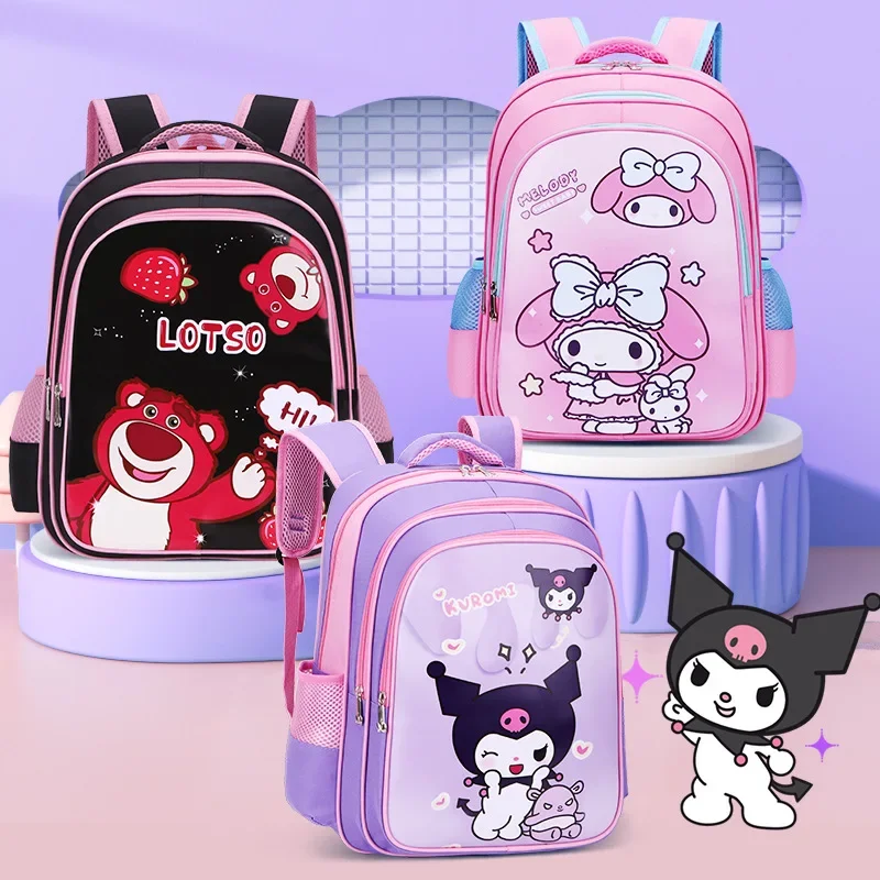 

Mochila Sanrio Kuromi Melody Print Backpack Student Schoolbag Outdoor Backpacks Children's Bags Fashion Shoulder Bag Travel Bag