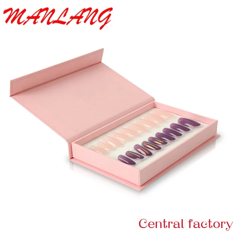 Custom  Custom Printing Press on Nails Packaging False Nails Empty Packaging Box Hot Magnetic Folding Gift Boxes