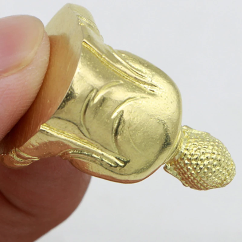 Pure Brass Miniature Shakyamuni Buddha Decoration Home Decor Miniature Figurine
