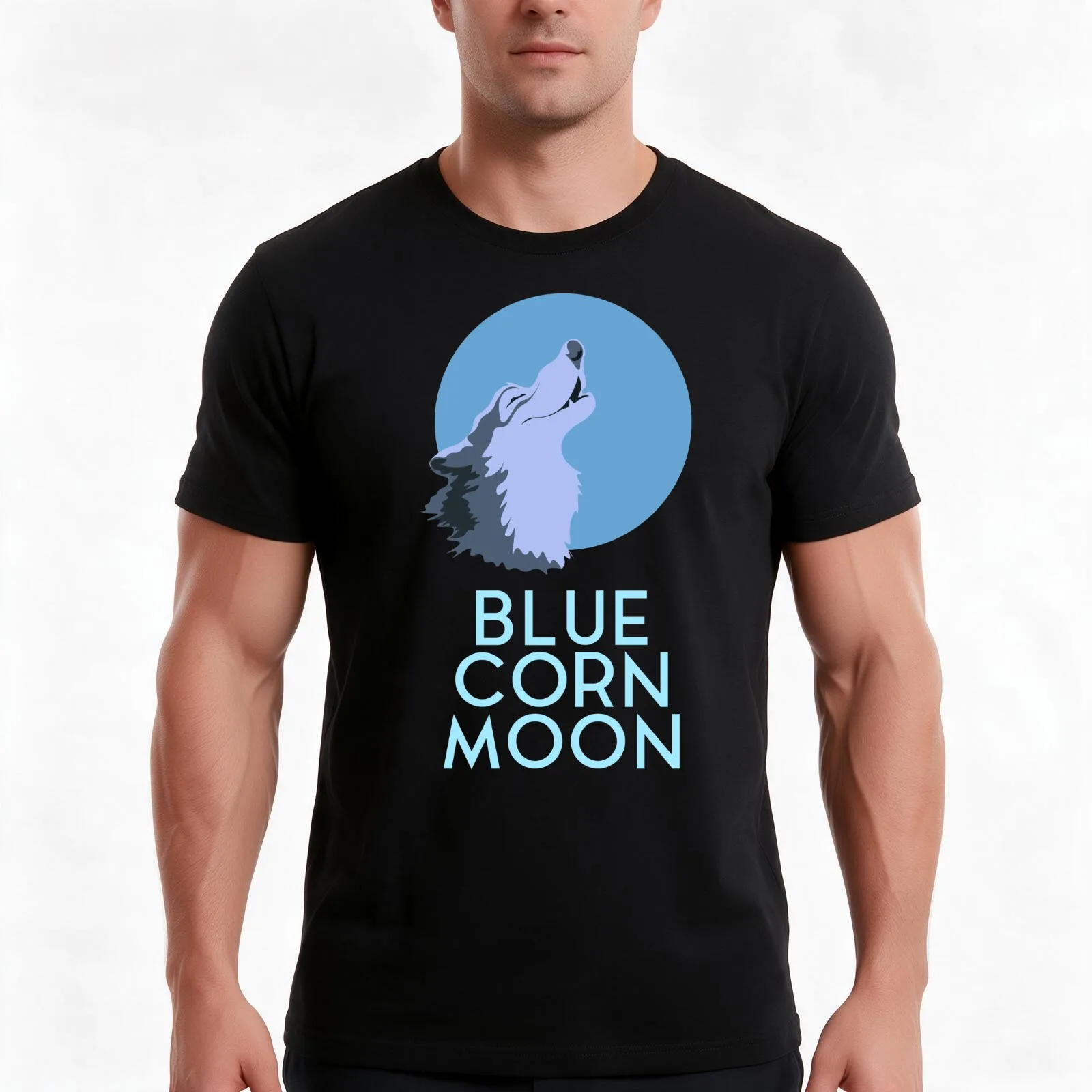 Wreck Internet Princess Blue Corn Moon T-Shirt, Summer Casual Cotton Tee, Oversized Streetwear Tops, Vintage Graphic Print