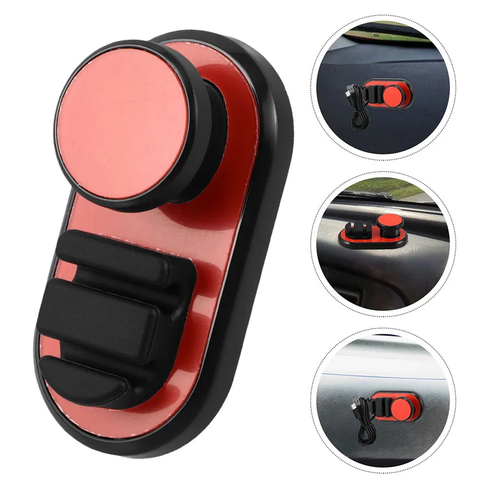 

2 Pcs Data Cable Organizer Management Clips Electric Wire Car Holder Abs Travel