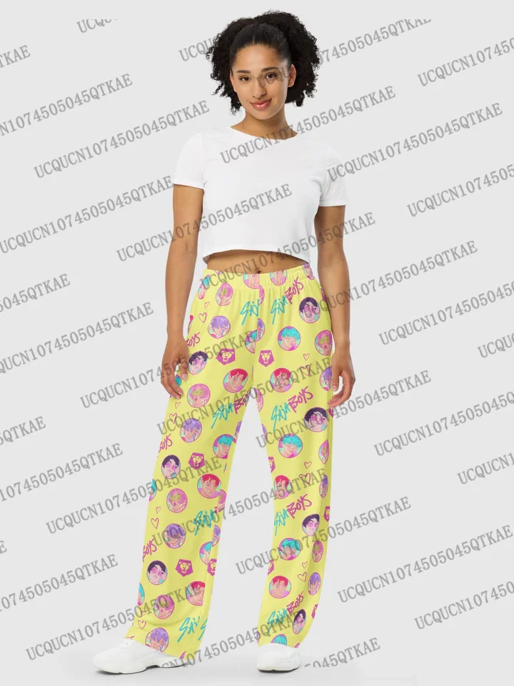 KPop شيطان الصيادين منامة 2025 KPop شيطان الصيادين الدب ثلاثية الأبعاد طباعة موضة عادية السراويل الطويلة لخريف المرأة بنطلون