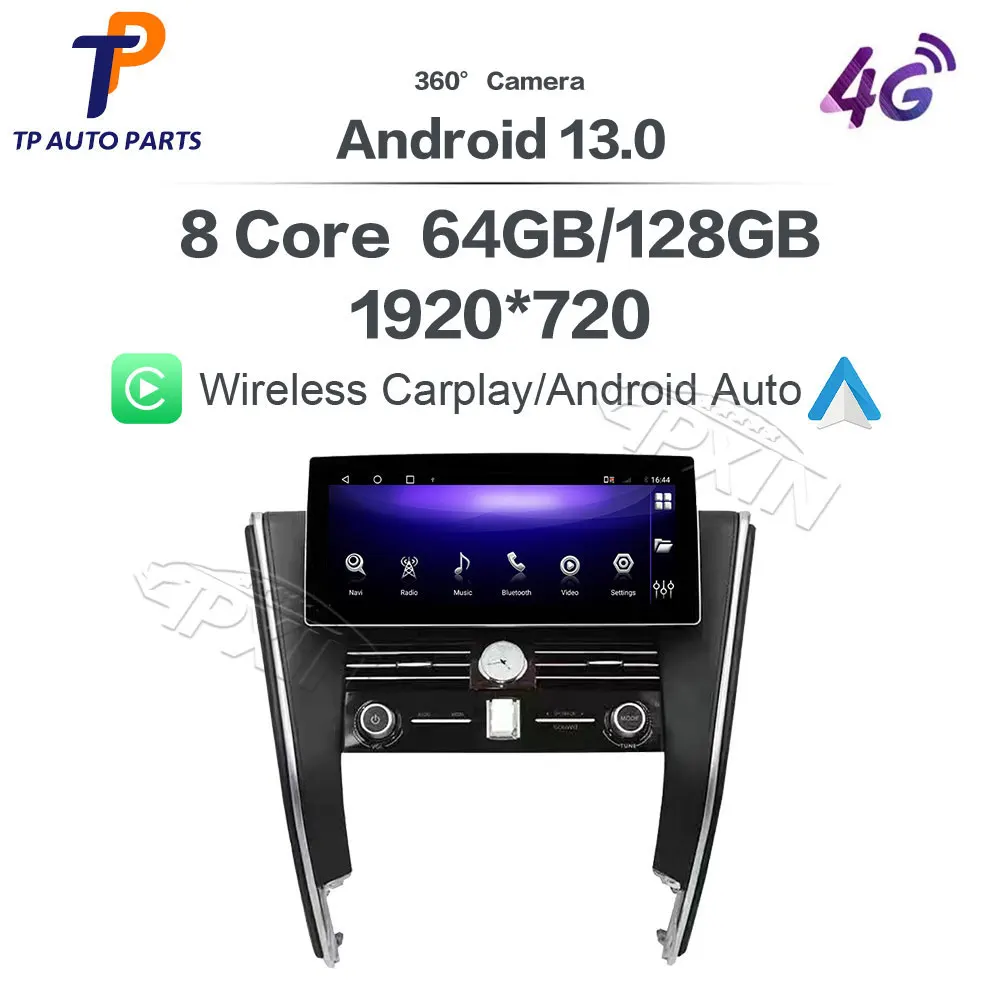 

Carplay Автомагнитола для Toyota Alphard Crown Upgrade Lexus LM 2015-2021 Android 13 сенсорный экран мультимедийный плеер навигация DSP