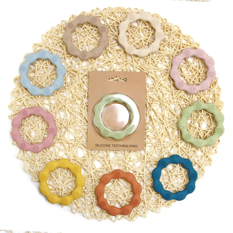 

Baby Teether Health Care Molar Toy Tactile Cognition Food Grade Silicone Newborn Grip Teething Toys Baby Shower Gift BPA Free