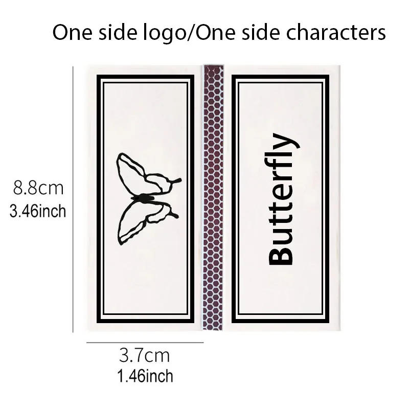 100 صناديق مخصصة الأبيض Matchsticks الإبداعية هدية مهرجان الزفاف الإعلان شعار الطباعة احتفال الديكور صندوق المباراة #2