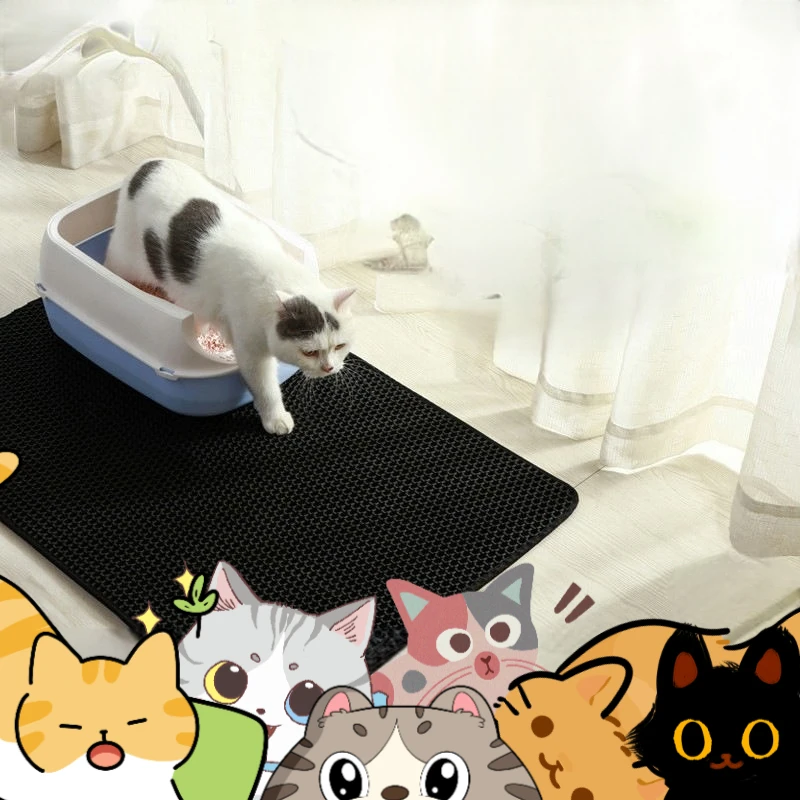 

Waterproof EVA Cat Litter Pad - Double-Layer Anti-Tracking Design, Non-Slip, Pet-Friendly