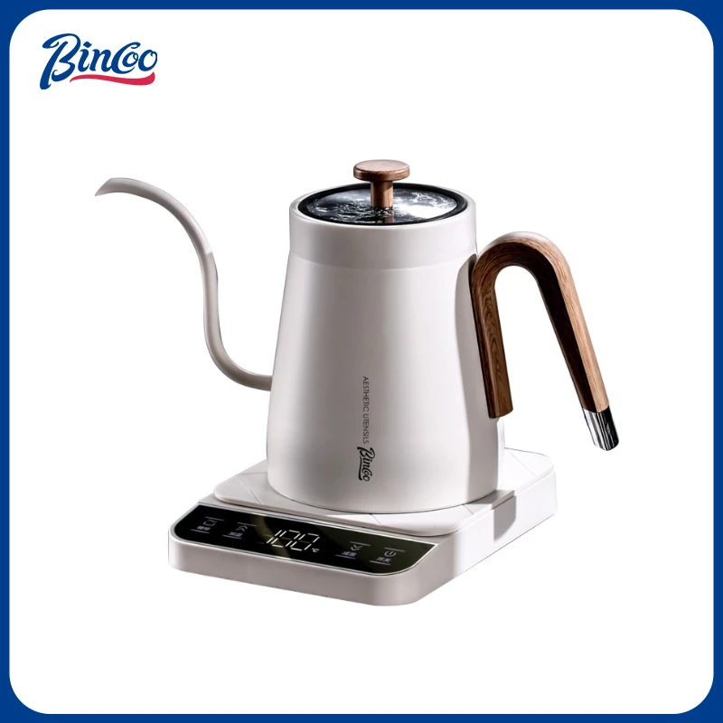

Bincoo кофе ручной заварочный горшок электрический чайник 0,9 л кофейник на гибкой стойке 1500 Вт 220 В быстрый нагрев кастрюля с контролем температуры
