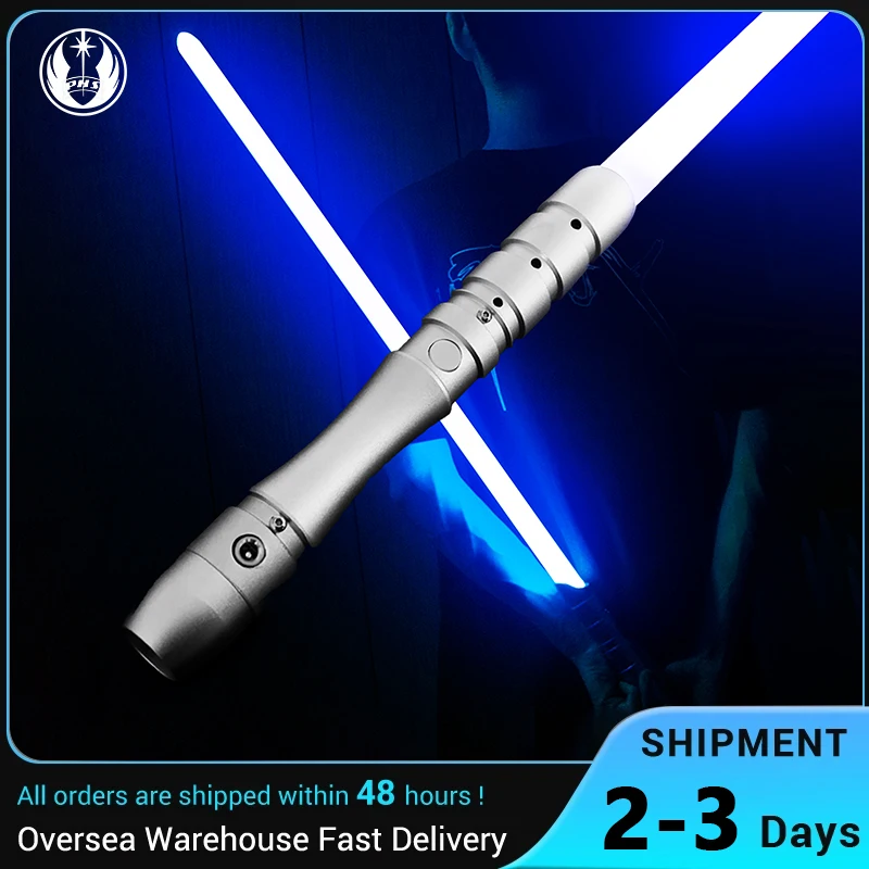 

38,2-дюймовый дуэльный световой меч, металлическая рукоять, сменное лезвие, 4 режима звука, блостер, перезаряжаемые детские игрушки, косплей, подарок на день рождения