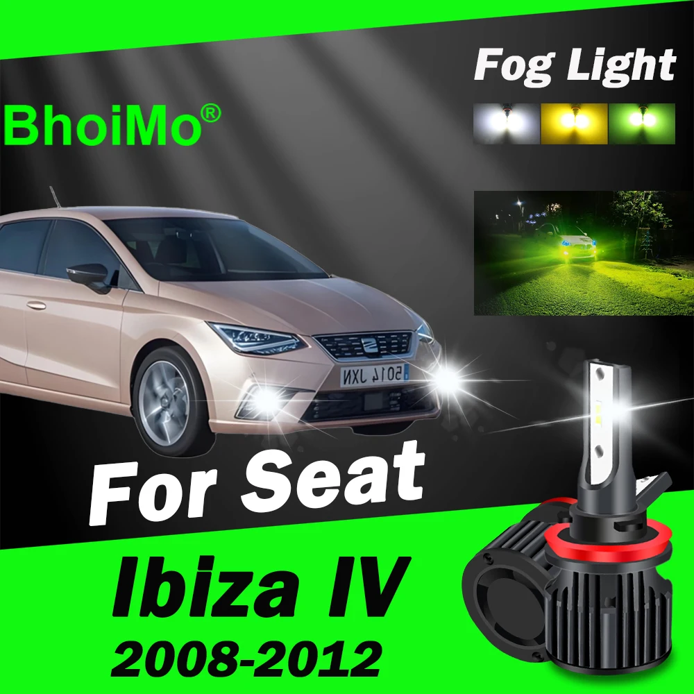 

BhoiMo For Seat Ibiza IV Front Fog Light Bulb Led Lamp 2008 2009 2010 2011 2012