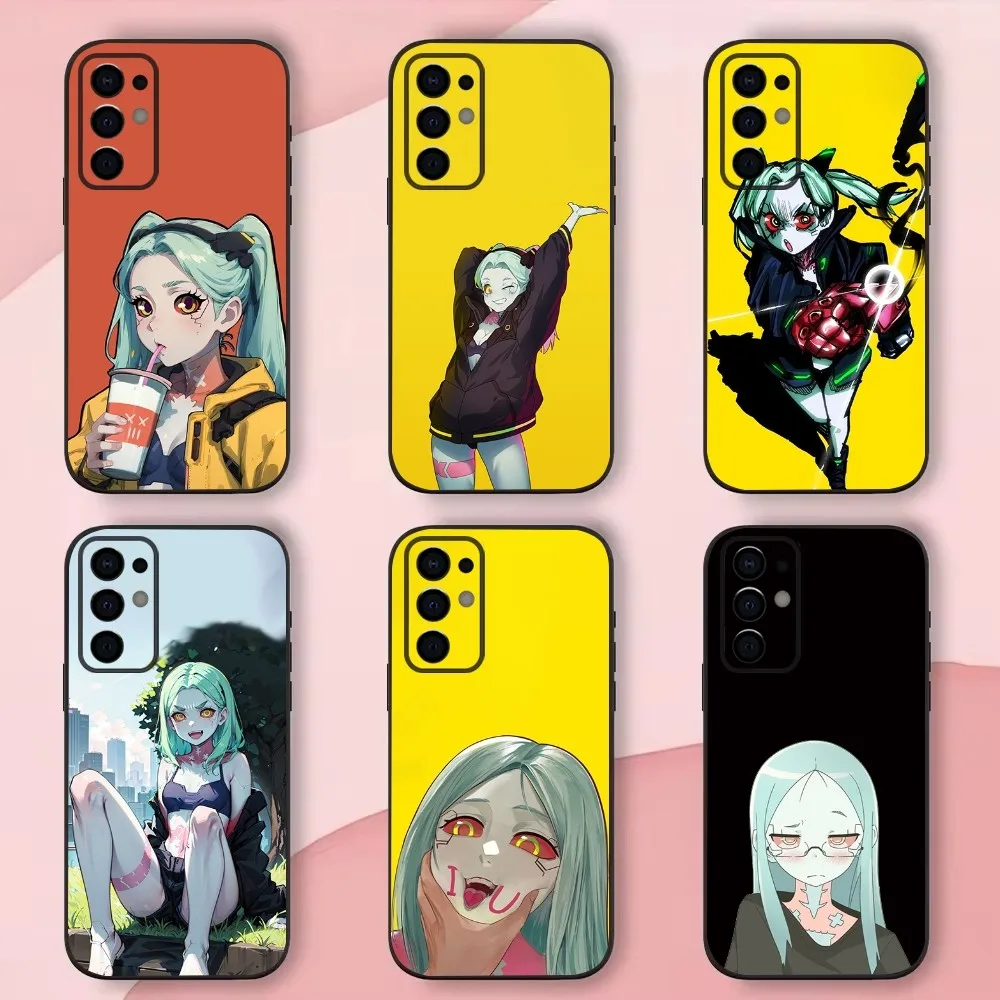 R-Rebecca C-Cyberpunk-g Edgerunners Phone Case For Samsung S24,S21,S22,S23,S30,Ultra,S20,Plus,Fe,Lite,Note,10,9,5G Black Shell