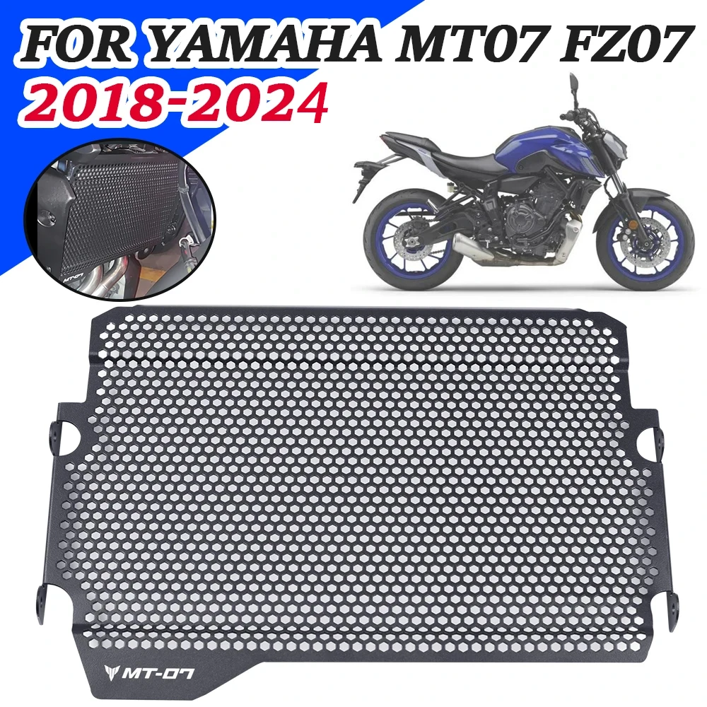 

Motorcycle Accessories Radiator Guard Protector Grille Grill Cover For Yamaha MT-07 MT07 FZ-07 FZ07 2018 - 2024 2023