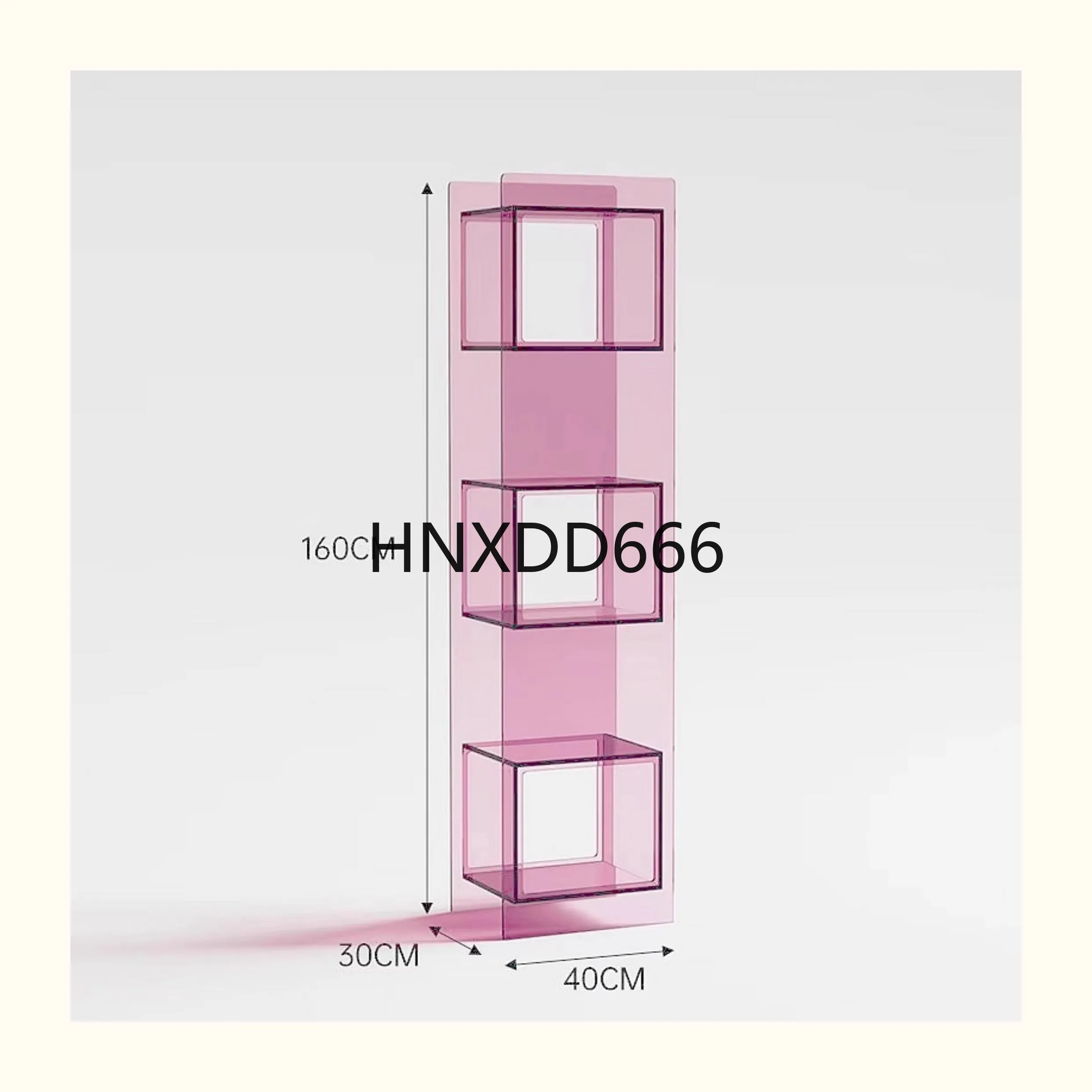 

Multi-layer floor corner storage bookcase acrylic storage bookshelf