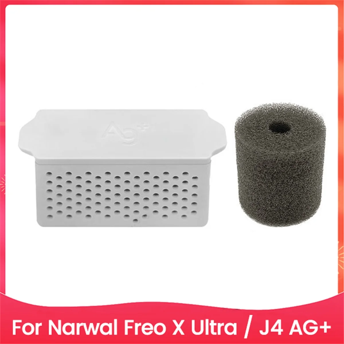 Para Narwal Freo X Ultra/J4 Robot Ag + esterilización módulo de iones de plata tanque de agua filtro de espuma accesorios para aspiradoras, B