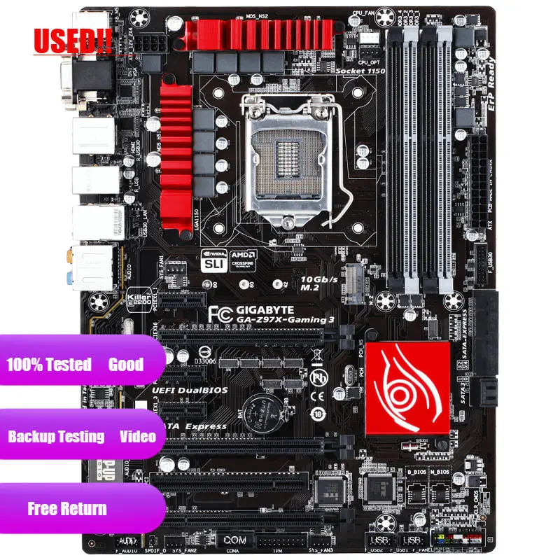 Gigabyte-placa-mãe Desktop £ Lga 1150 Ddr3 Usb 2.0 Usb 3.0 32gb Z97