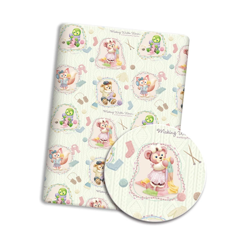 Popular DIY Disney Comic Hand-Stitched Fabric Patchwork Baby Dress & Household Bed Sheet, 140x50 cm Printed Fabric - view 3
