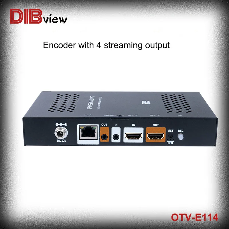 OTV-E114 H264 H265 Digital SRT HTTP UDP RTMP RTSP HD To IP Video Live Media Streaming TV Encoder For Youtube Facebook