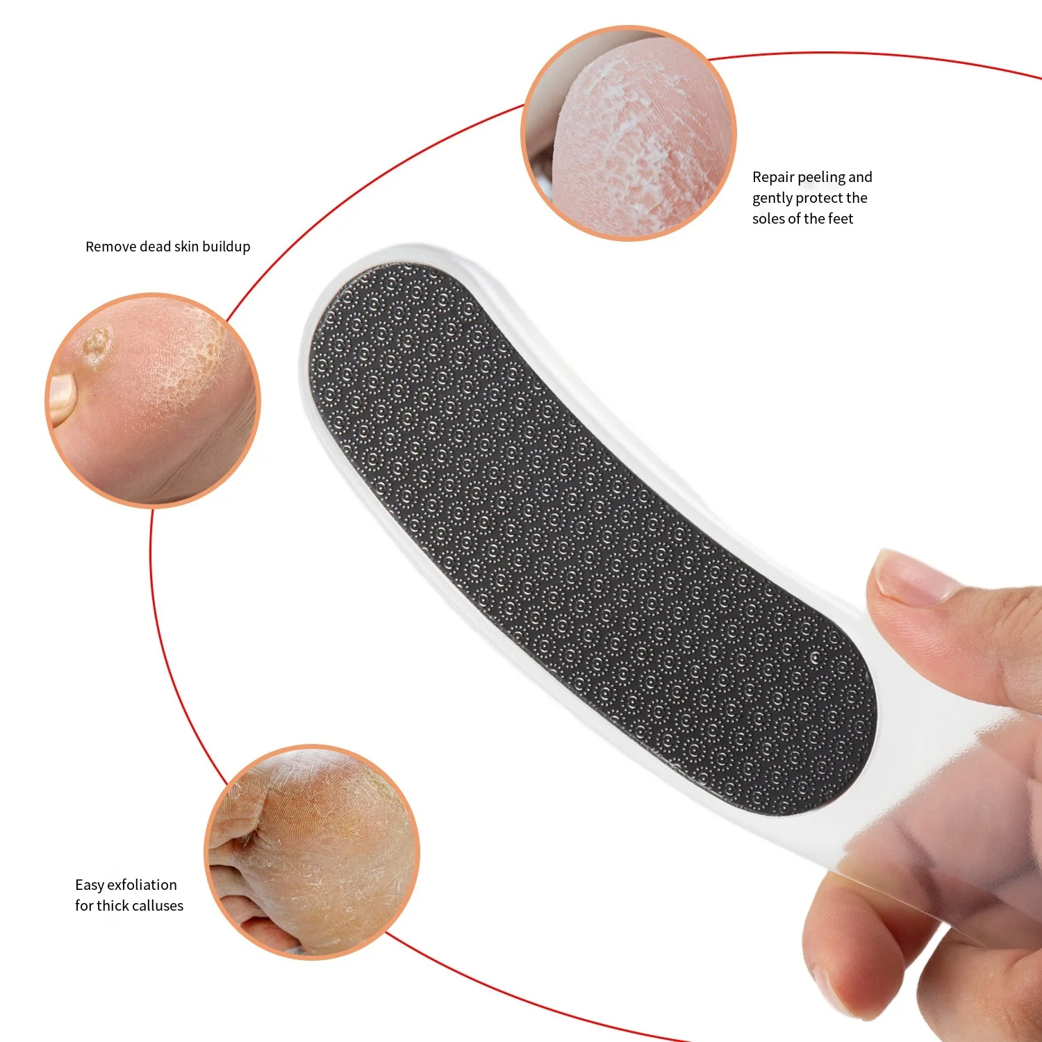 ที่ขัดเท้าแก้วนาโนแบบมืออาชีพ สำหรับขจัดหนังด้าน หนังด้านที่ส้นเท้า กำจัดหนังด้านและหนังด้านที่เท้า ใช้ในบ้าน สำหรับดูแลเท้าและทำสปาเท้า