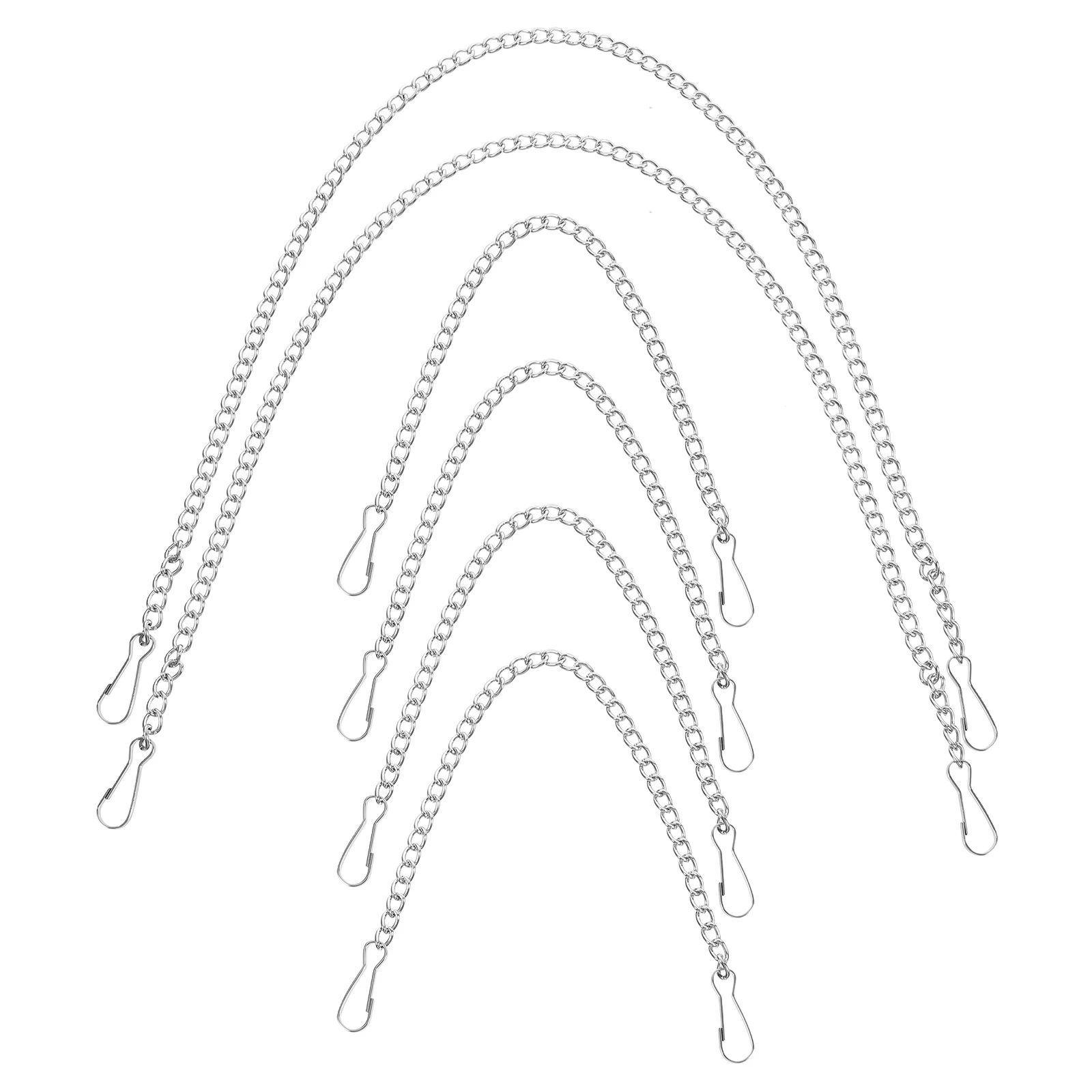 6 Pcs Tag Chain Hanging Chains Billboards Poster Hanger Metal with Hooks Heavy Duty for Plants