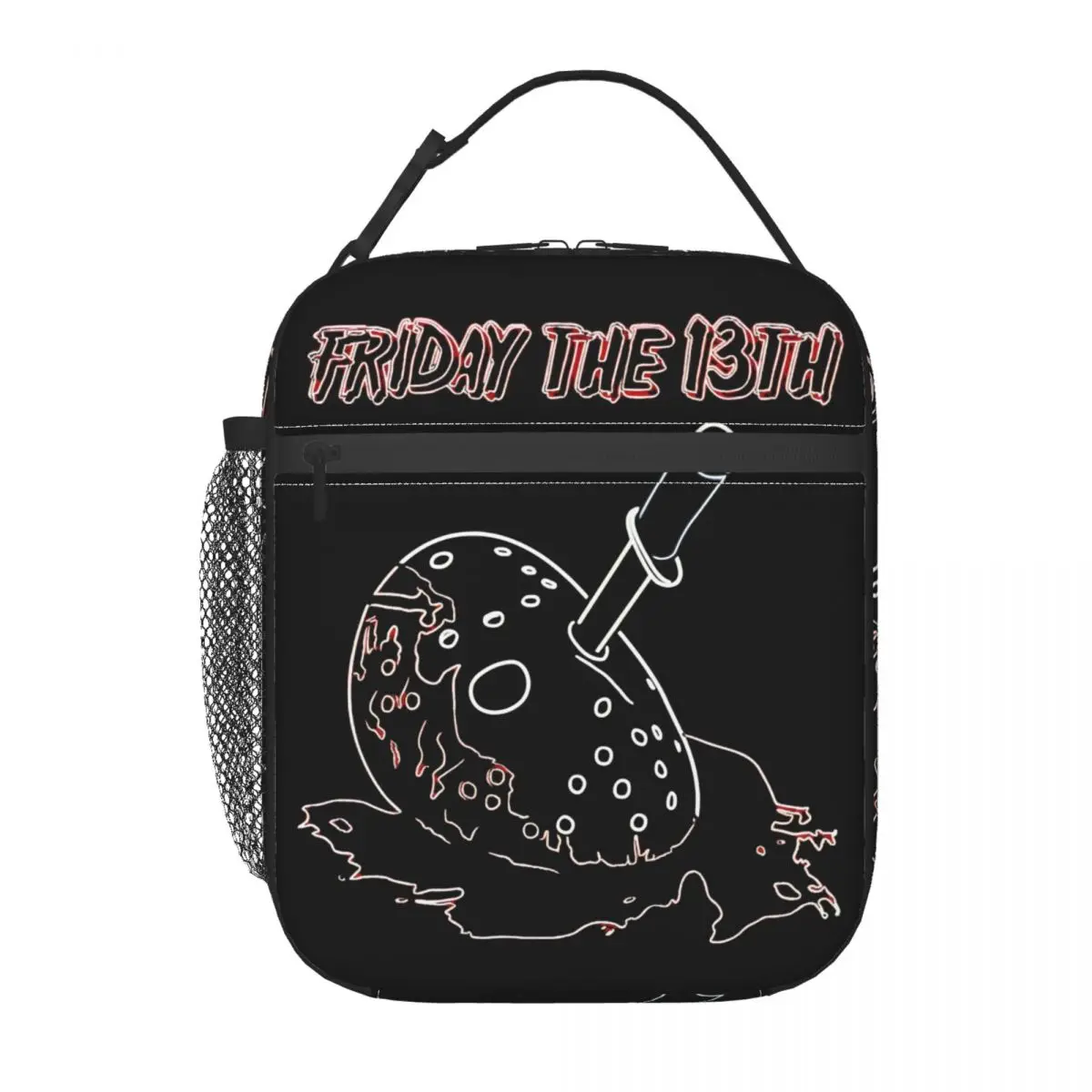 Friday 13th Horror Movie 2024 Thermal Insulated Lunch Bag School Jason Voorhees Portable Lunch Container Cooler Thermal Food Box