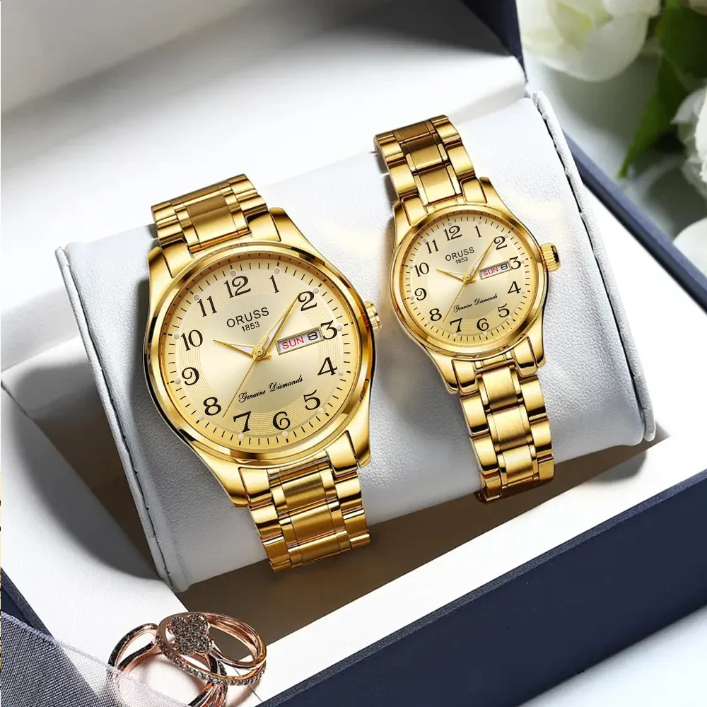 Luxury high-end romantic couple watches atmospheric class fashion everything durable gift a pair of watches