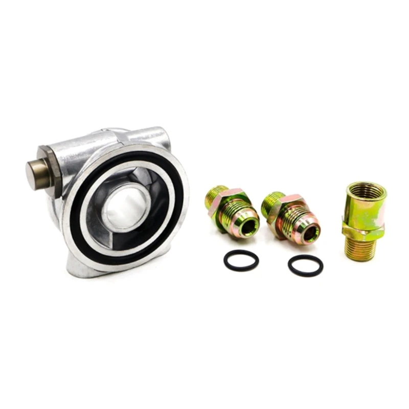 Metal Oil Coolers Filter Adapter with Oring Design Prevent Unwanted Leak For Car Dropshipping